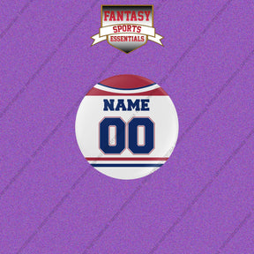 Montreal Canadiens Personalized Current Away Jersey Buttons
