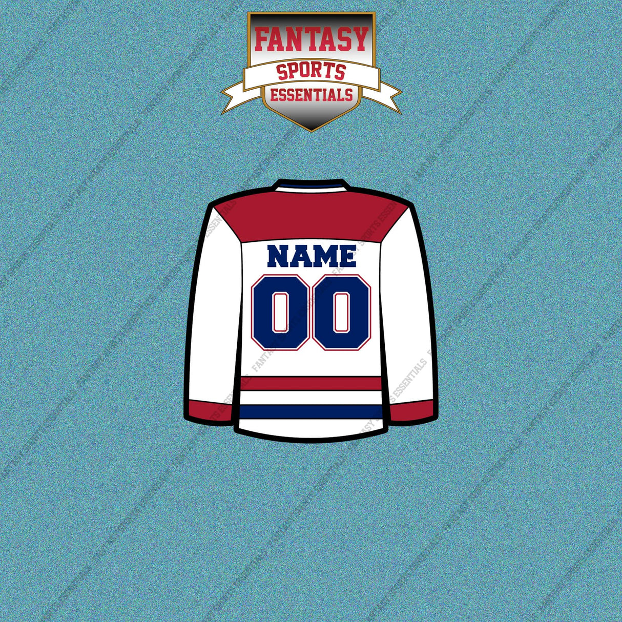 Montreal Canadiens Personalized Current Away Jersey Car Decals