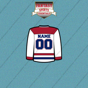 Montreal Canadiens Personalized Current Away Jersey Car Decals