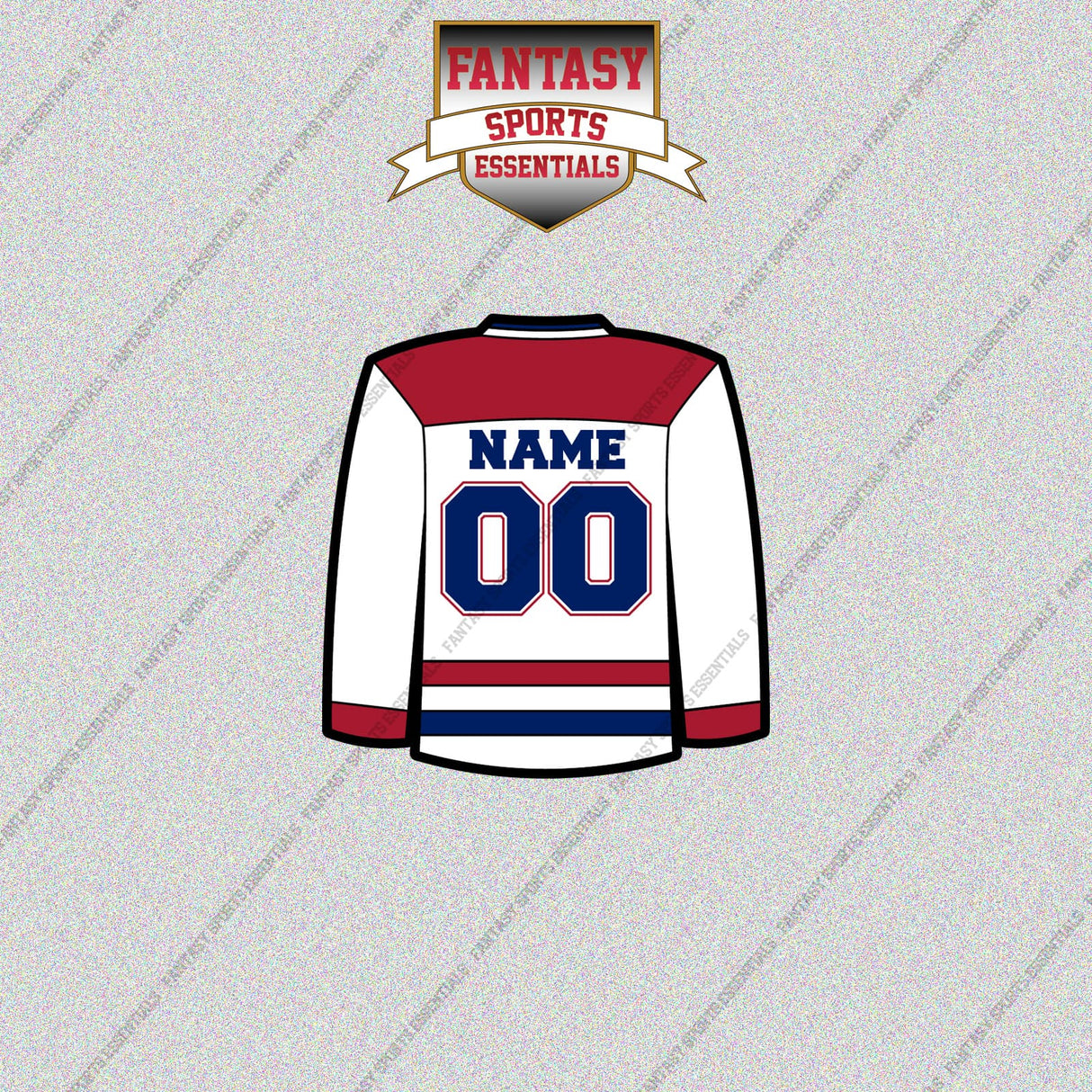 Montreal Canadiens Personalized Current Away Jersey Glossy Stickers