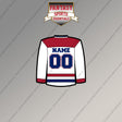 Montreal Canadiens Personalized Current Away Jersey Magnets