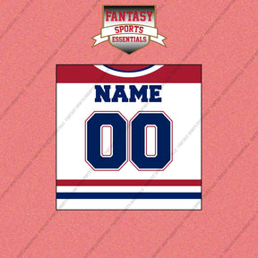 Montreal Canadiens Personalized Current Away Jersey Wall Art Prints