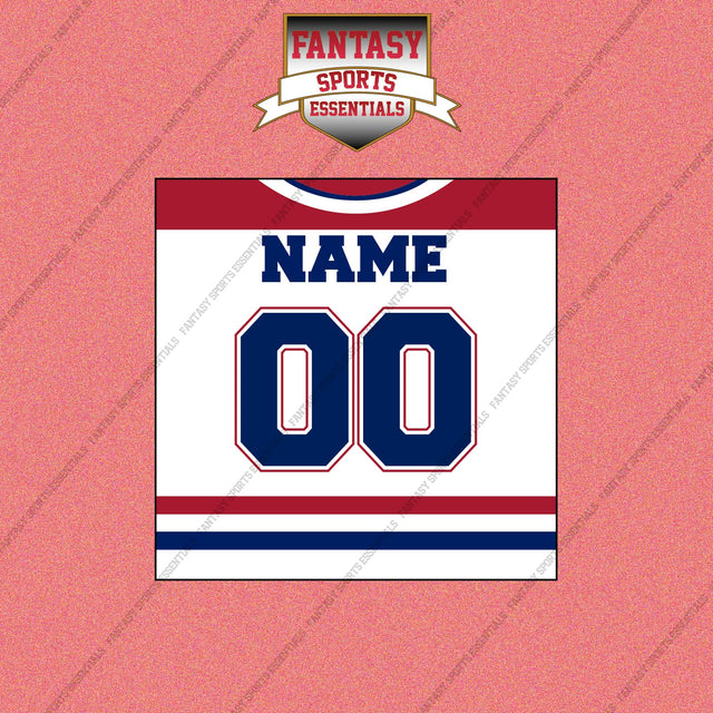 Montreal Canadiens Personalized Current Away Jersey Wall Art Prints