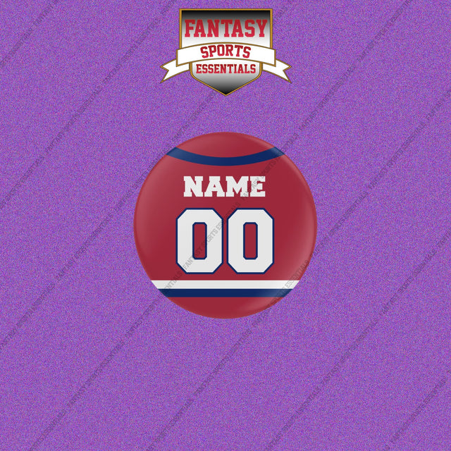 Montreal Canadiens Personalized Current Home Jersey Buttons