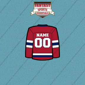 Montreal Canadiens Personalized Current Home Jersey Car Decals