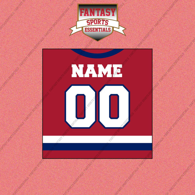 Montreal Canadiens Personalized Current Home Jersey Wall Art Prints