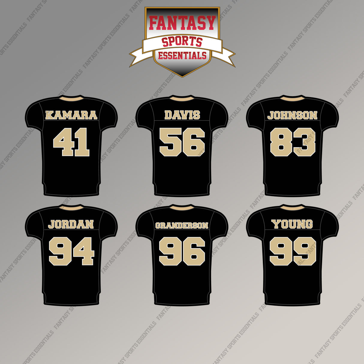 New Orleans Saints 2025 Home Jersey Magnets (Choose Your Player)