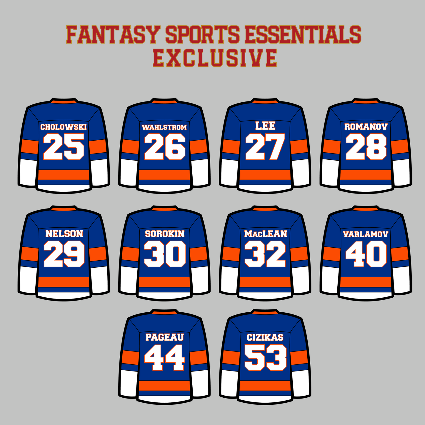 New York Islanders 2024 Home Jersey Magnets