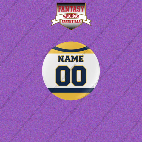 Nashville Predators Personalized Current Away Jersey Buttons