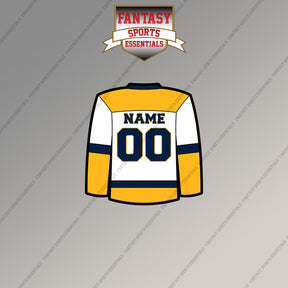 Nashville Predators Personalized Current Away Jersey Magnets