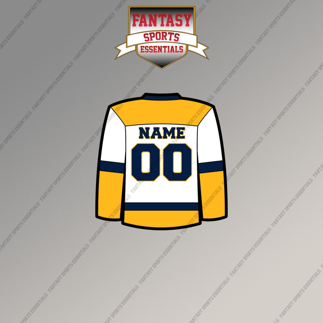 Nashville Predators Personalized Current Away Jersey Magnets