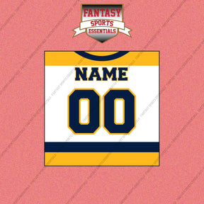 Nashville Predators Personalized Current Away Jersey Wall Art Prints