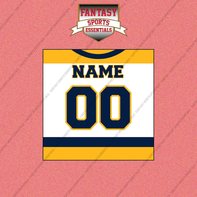 Nashville Predators Personalized Current Away Jersey Wall Art Prints