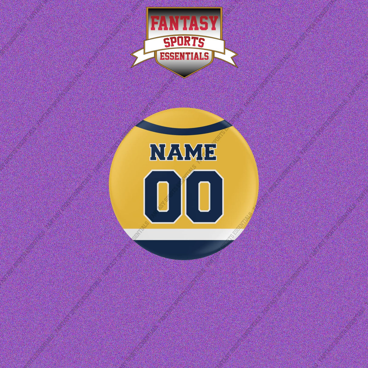 Nashville Predators Personalized Current Home Jersey Buttons
