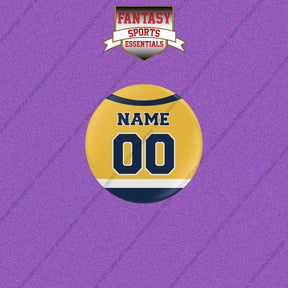 Nashville Predators Personalized Current Home Jersey Buttons
