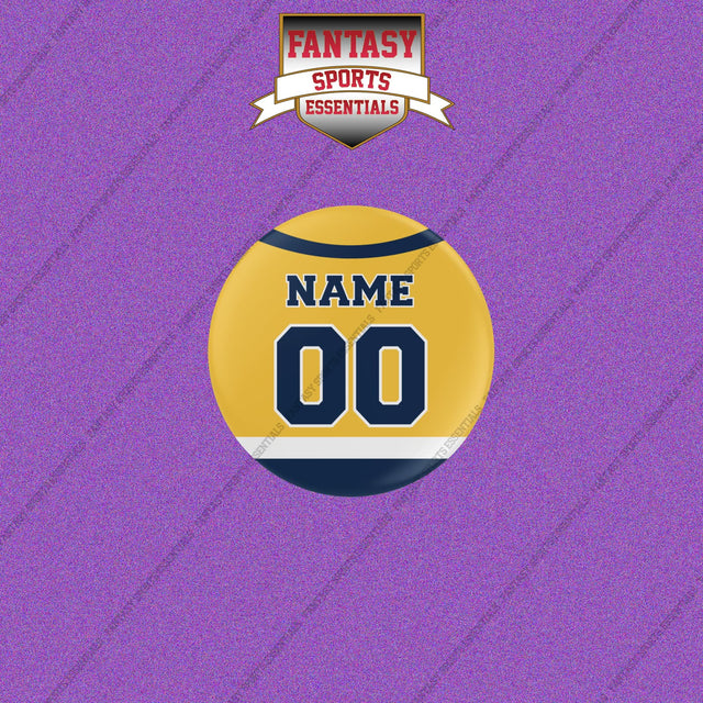 Nashville Predators Personalized Current Home Jersey Buttons