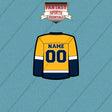 Nashville Predators Personalized Current Home Jersey Car Decals