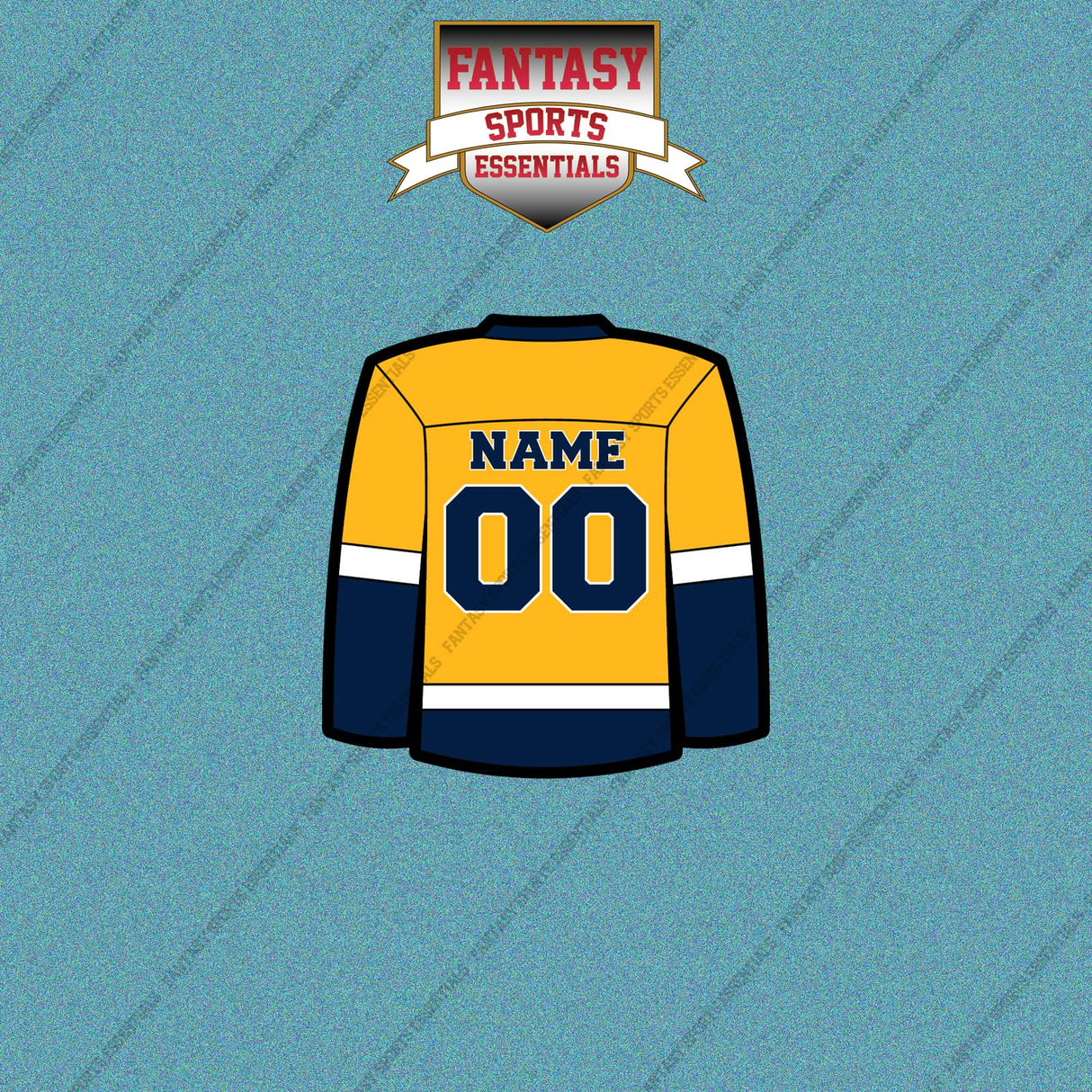 Nashville Predators Personalized Current Home Jersey Car Decals