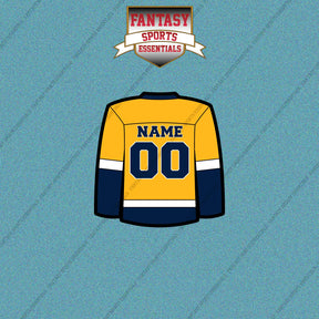 Nashville Predators Personalized Current Home Jersey Car Decals