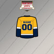Nashville Predators Personalized Current Home Jersey Magnets