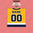 Nashville Predators Personalized Current Home Jersey Wall Art Prints