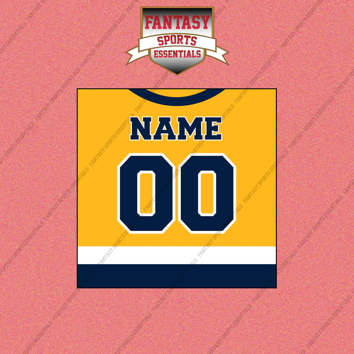 Nashville Predators Personalized Current Home Jersey Wall Art Prints