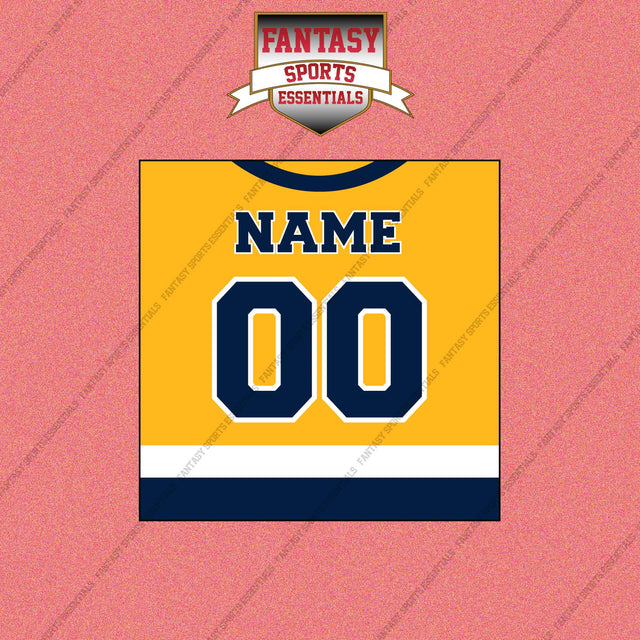 Nashville Predators Personalized Current Home Jersey Wall Art Prints