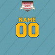 Nashville Predators Personalized Current Name and Number Car Decals