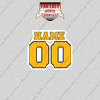 Nashville Predators Personalized Current Name and Number Glossy Stickers