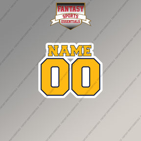 Nashville Predators Personalized Current Name and Number Magnets