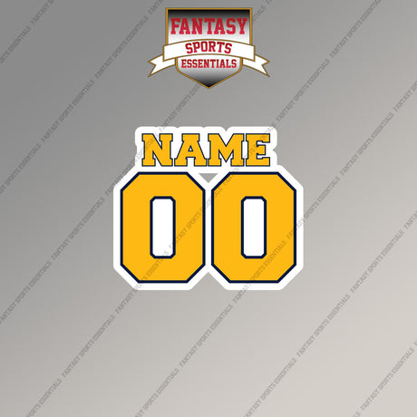 Nashville Predators Personalized Current Name and Number Magnets