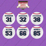 New England Patriots 2025 Away Jersey Button Pins (Choose Your Player) Page 2