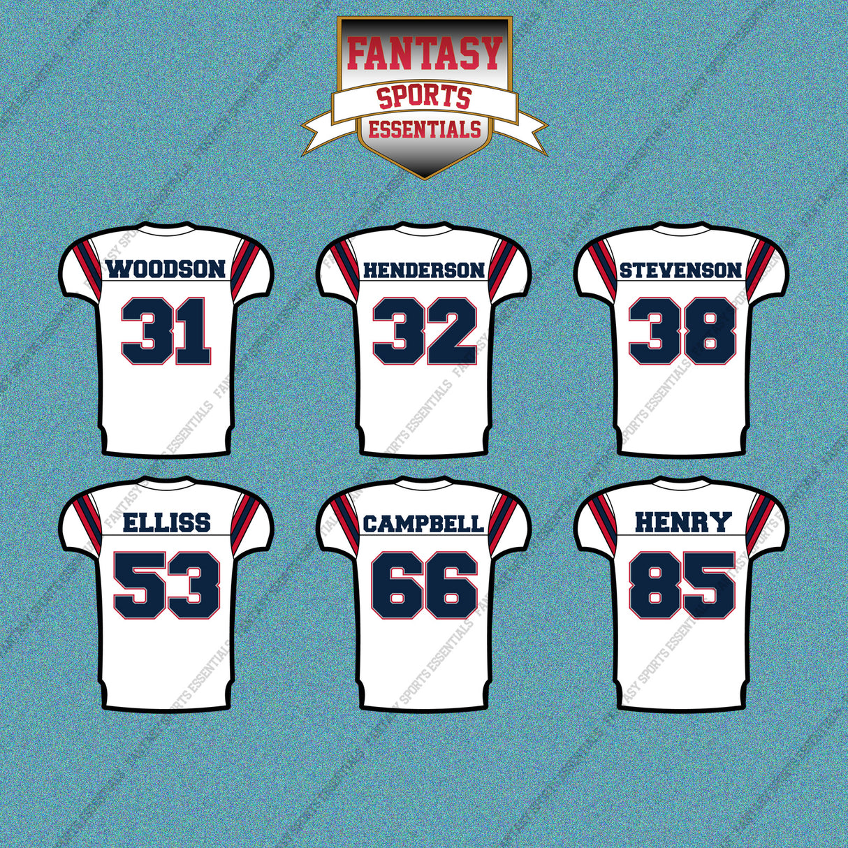 New England Patriots 2025 Away Jersey Car Decals (Choose Your Player) Page 2