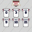 New England Patriots 2025 Away Jersey Glossy Stickers (Choose Your Player) Page 1