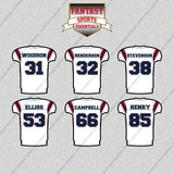 New England Patriots 2025 Away Jersey Glossy Stickers (Choose Your Player) Page 2