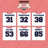 New England Patriots 2025 Away Jersey Wall Art Prints (Choose Your Player) Page 2