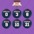 New England Patriots 2025 Home Jersey Button Pins (Choose Your Player) Page 1