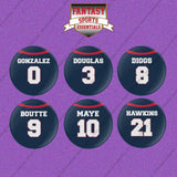New England Patriots 2025 Home Jersey Button Pins (Choose Your Player) Page 1
