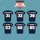 New England Patriots 2025 Home Jersey Car Decals (Choose Your Player) Page 2