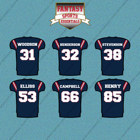 New England Patriots 2025 Home Jersey Car Decals (Choose Your Player) Page 2