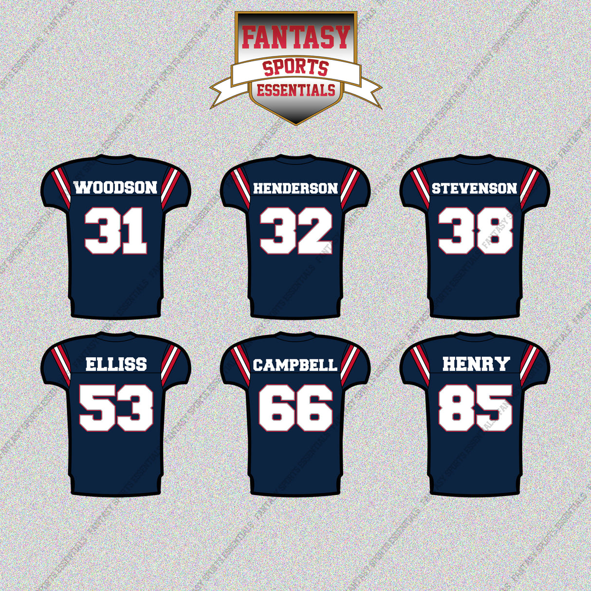 New England Patriots 2025 Home Jersey Glossy Stickers (Choose Your Player) Page 2