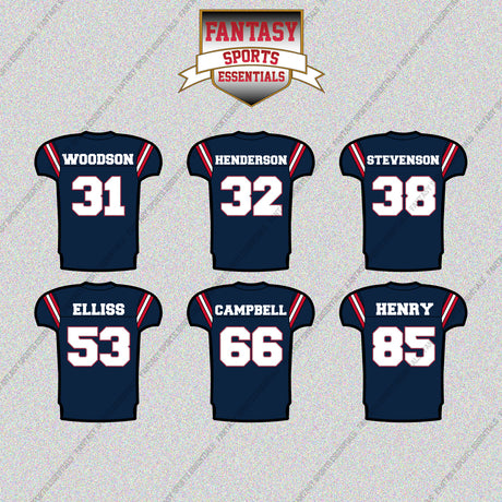 New England Patriots 2025 Home Jersey Glossy Stickers (Choose Your Player) Page 2