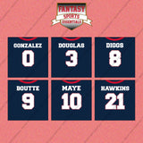 New England Patriots 2025 Home Jersey Wall Art Prints (Choose Your Player) Page 1