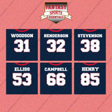 New England Patriots 2025 Home Jersey Wall Art Prints (Choose Your Player) Page 2