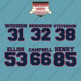 New England Patriots 2025 Name and Number Car Decals (Choose Your Player) Page 2