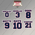 New England Patriots 2025 Name and Number Magnets (Choose Your Player) Page 1