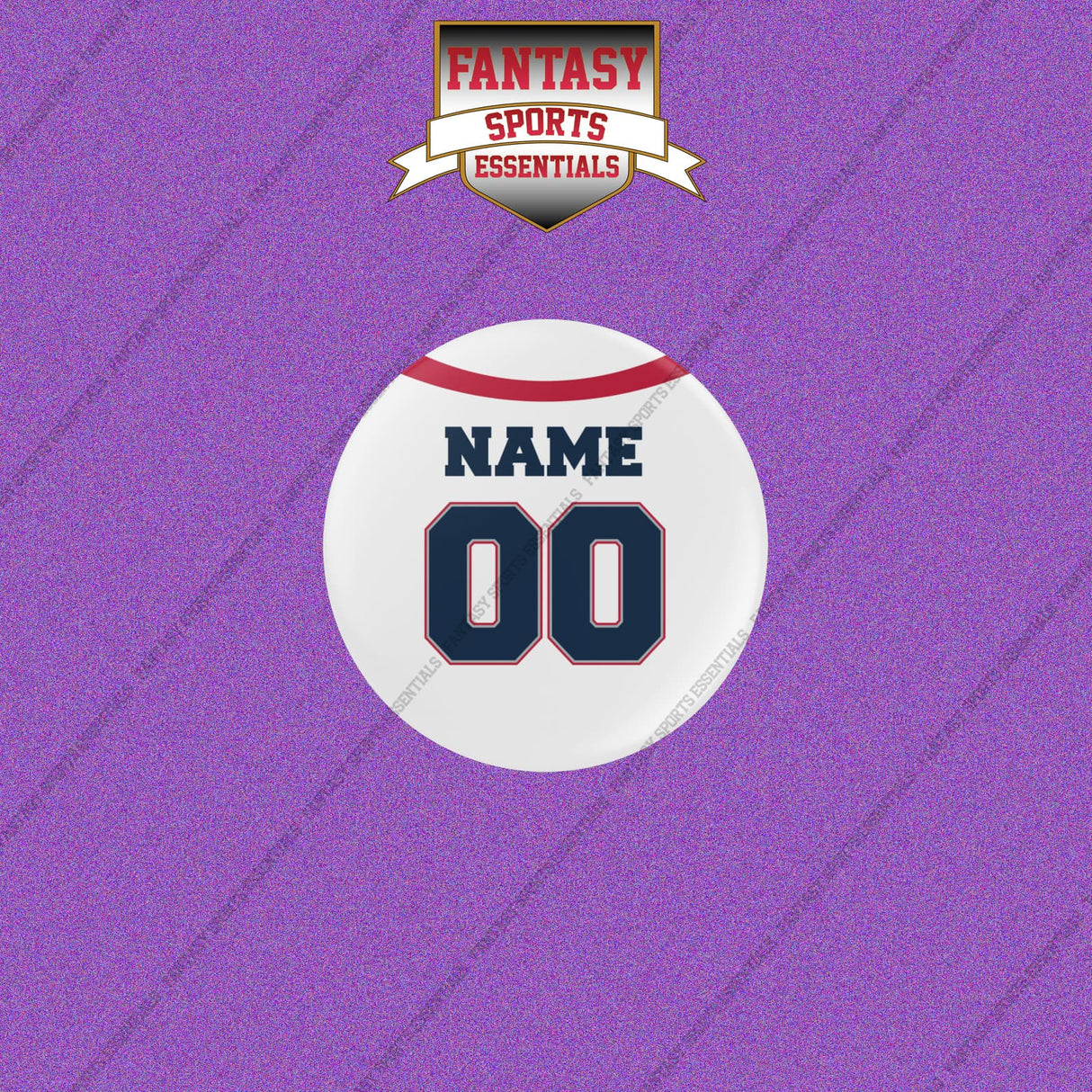 New England Patriots Personalized Current Away Jersey Buttons