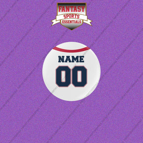 New England Patriots Personalized Current Away Jersey Buttons