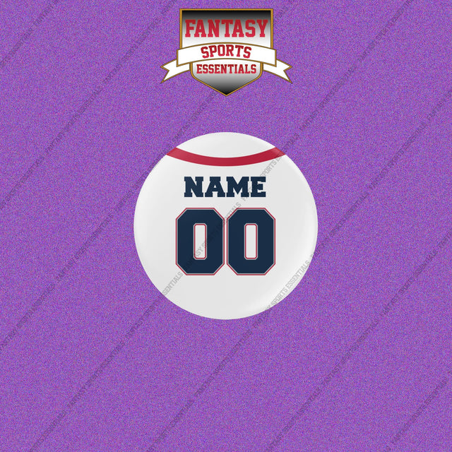 New England Patriots Personalized Current Away Jersey Buttons