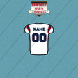 New England Patriots Personalized Current Away Jersey Car Decals